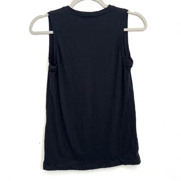 Madewell V-Neck Tank Top Soft Everyday Casual Basic Black Size XXS - Picture 5 of 5